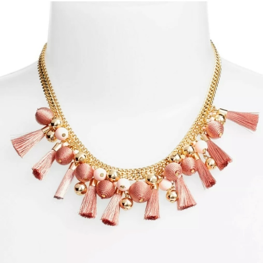 Rebecca Minkoff Bauble Tassel Collar Necklace 15$
